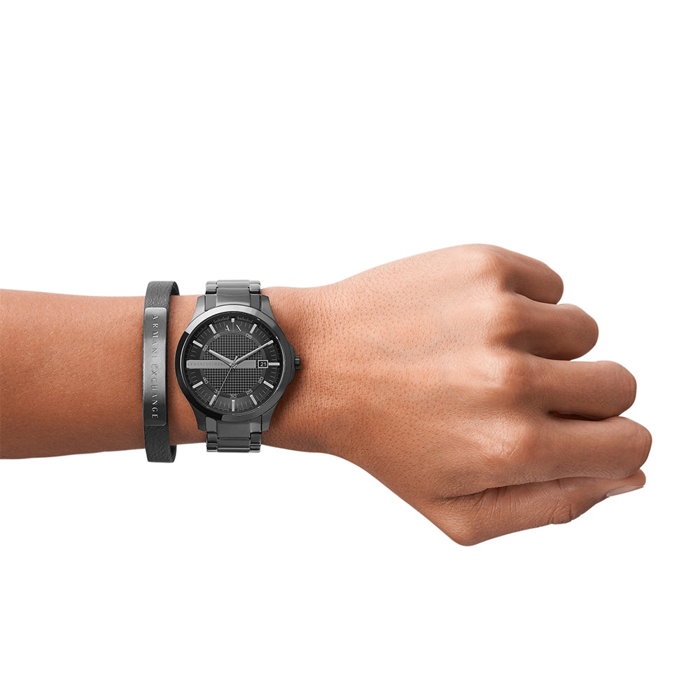 Relógio Ax-Armani Exchange Hampton Masculino Análogo Aço