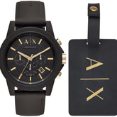 Relógio Ax-Armani Exchange Outerbanks Masculino Crono Silicone