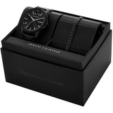 Relógio Ax-Armani Exchange Banks Masculino Análogo Couro