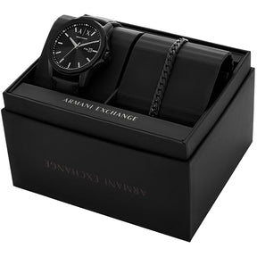 Relógio Ax-Armani Exchange Banks Masculino Análogo Couro