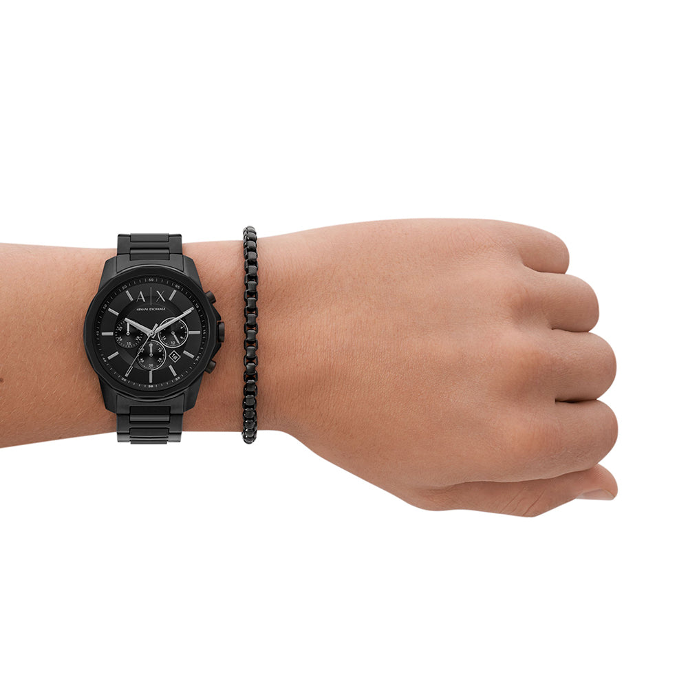 Relógio Ax-Armani Exchange Banks Masculino Crono Aço