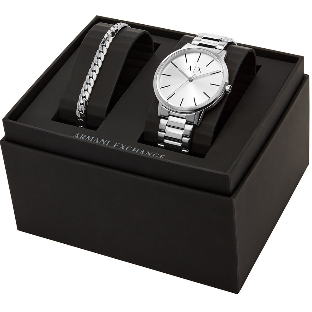 Relógio Ax-Armani Exchange Cayde feminino Análogo Aço