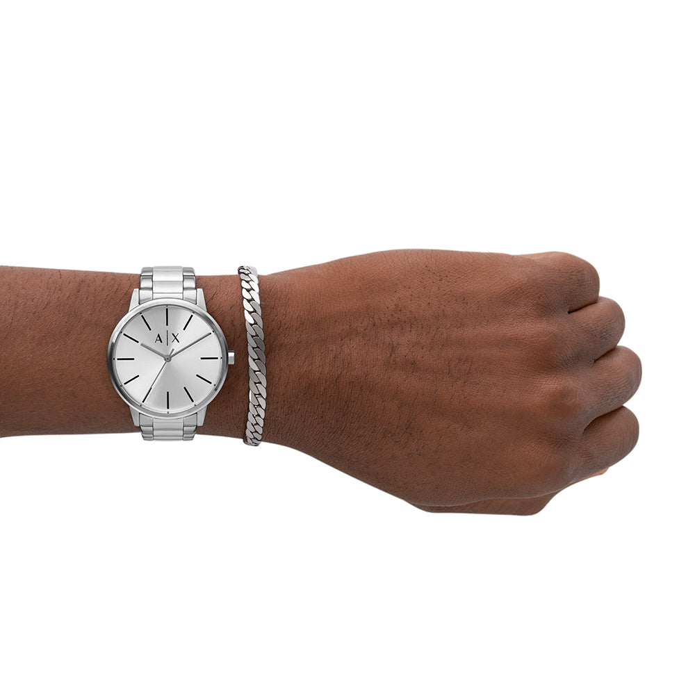 Relógio Ax-Armani Exchange Cayde feminino Análogo Aço