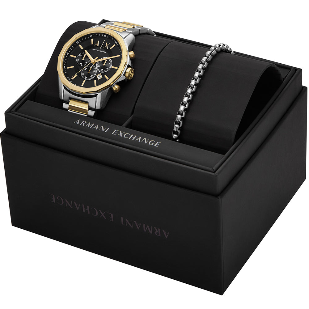 Relógio Ax-Armani Exchange Banks Masculino Crono Aço