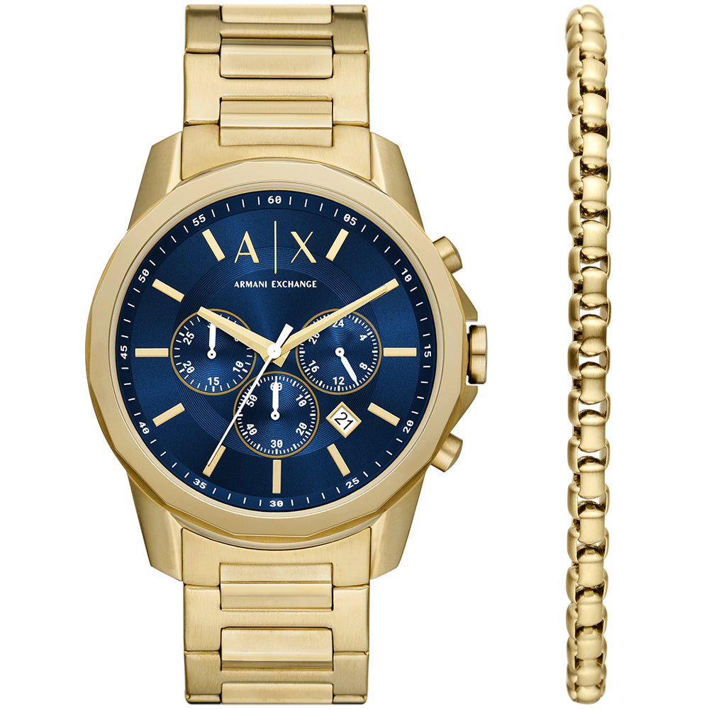 Relógio Ax-Armani Exchange Banks Masculino Crono Aço