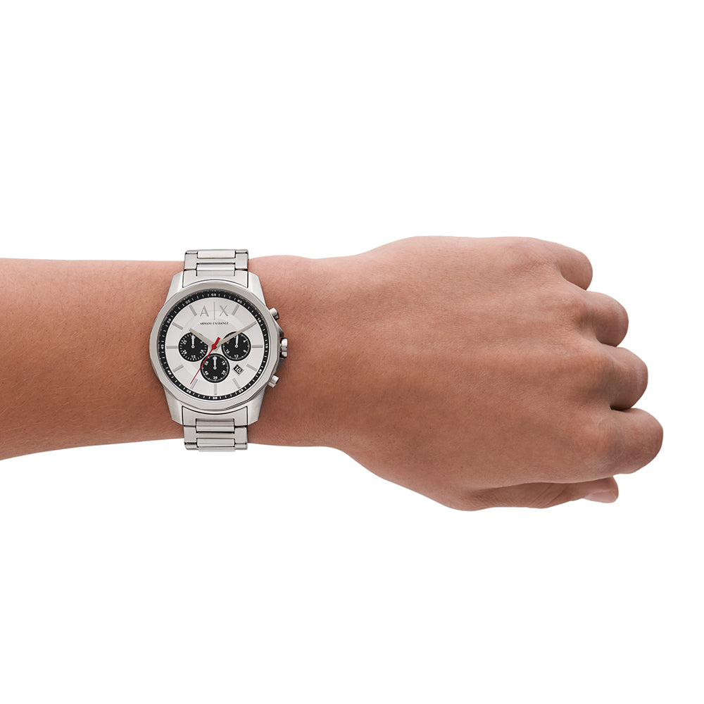 Relógio Ax-Armani Exchange Banks Masculino Crono Aço