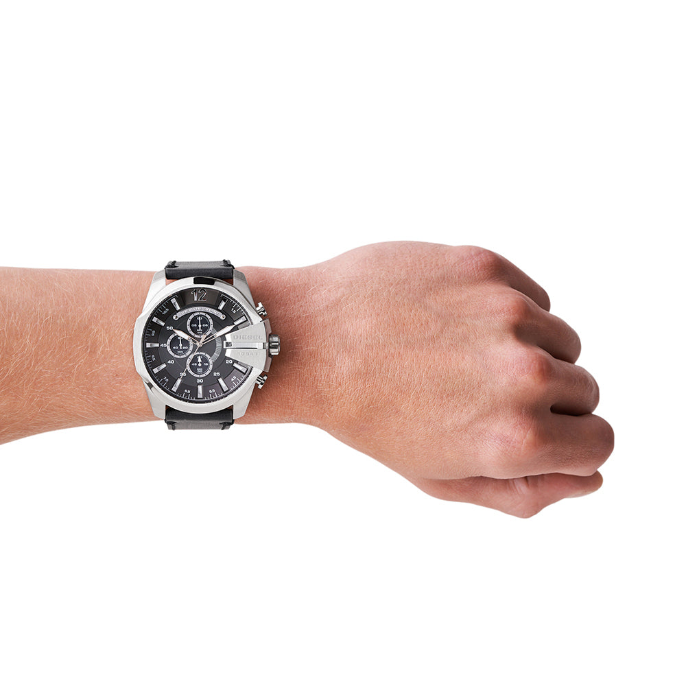 Relógio Diesel Mega Chief Masculino Análogo Couro