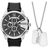 Relógio Diesel Mega Chief Masculino Análogo Couro